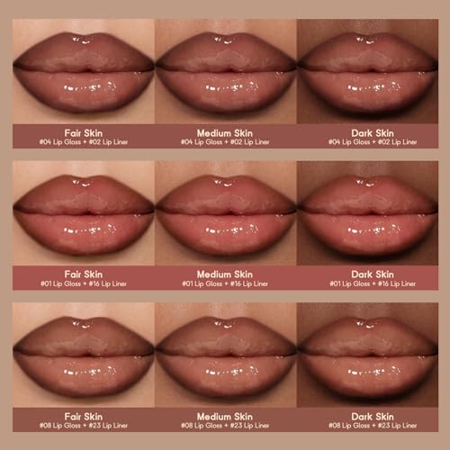 Noerrors 6-Piece Lip Combo Set with Liners & Glosses