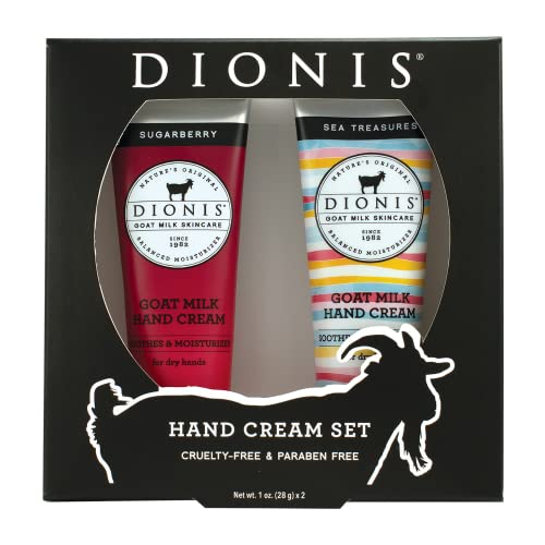 Dionis Goat Milk Skincare Apple Butterscotch Hand Cream Duo, Fall Scented Hand Creams for Men and Women, Made in the USA, Cruelty Free, Paraben Free