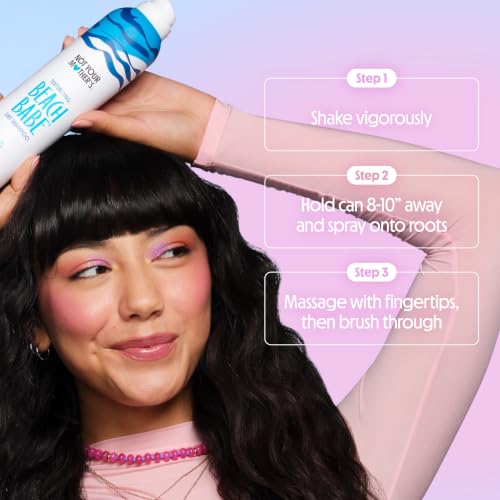 Not Your Mother's Beach Babe Jumbo Dry Shampoo 12oz Pack of 2 - Fresh Coconut Scent