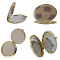 Round Compact Makeup Mirror with 2X Magnification