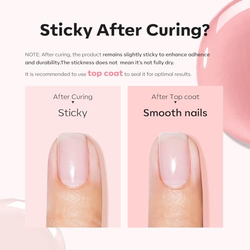 Modelones Base Coat Builder Nail Gel - 2 Pcs Nude & Rose Pink, Modelones B-Nude Rose-2
