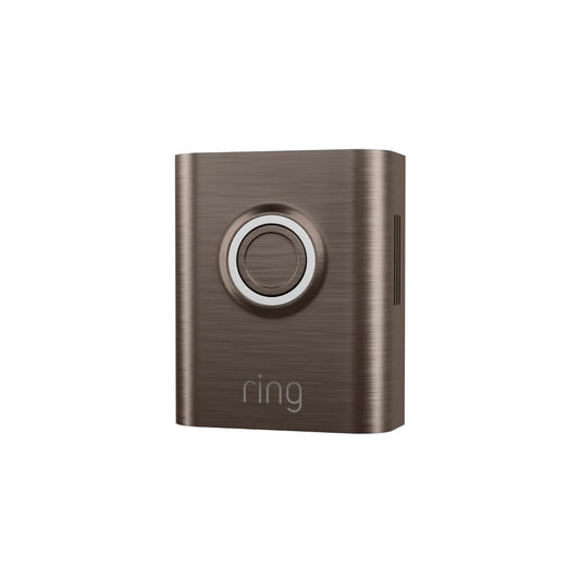 Ring Metallic Interchangeable Faceplate for Doorbells - Battery Doorbell Plus, Battery Doorbell Pro - Brushed Bronze