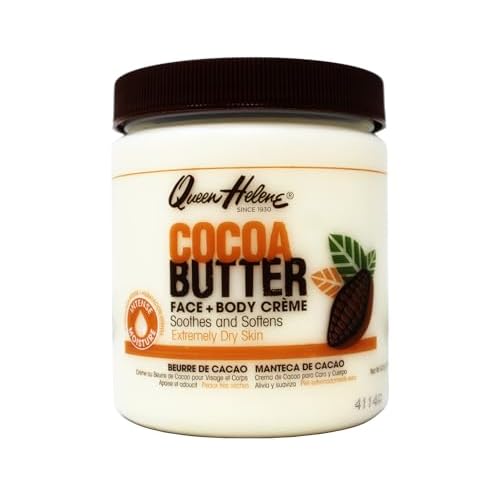 Queen Helene Cocoa Butter Moisturizing Kit, Face + Body Cr?me 15 oz and 100% Cocoa Butter Lip Balm 1 oz for Dry Skin and Lips