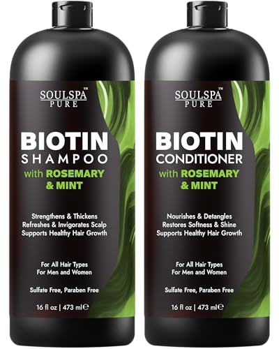 Biotin Rosemary Shampoo & Conditioner Set - Sulfate Free