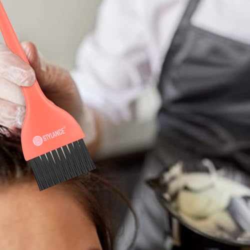 Orange Hair Dye Coloring Kit with Brush, Bowl & Measuring Cup for Salon & DIY Home Use