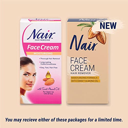 Nair Hair Remover Face Cream, 2 Oz, Pack of 3