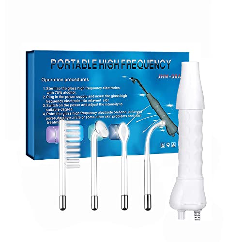 High Frequency Facial Wand with 4 Tubes