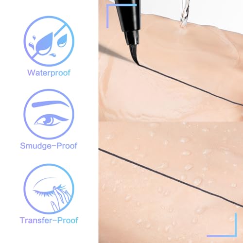 CARSLAN Black Liquid Eyeliner Pen - 12H Waterproof