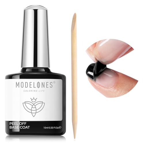 Modelones Non-UV Peel Off Base Coat for Gel Nails - Quick Dry, 10ml