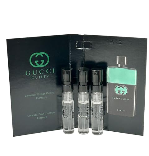 Gucci Guilty Black Men EDT Spray 1.5ml Travel Size Set of 3