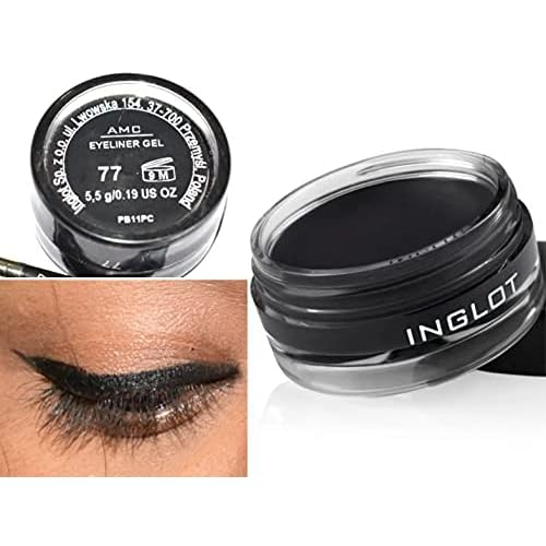 Inglot AMC Eyeliner Gel 77 and Inglot Brush 30T by Inglot
