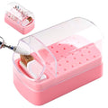 Nail Drill Bit Holder & Cleaner with 30 Holes Storage Box