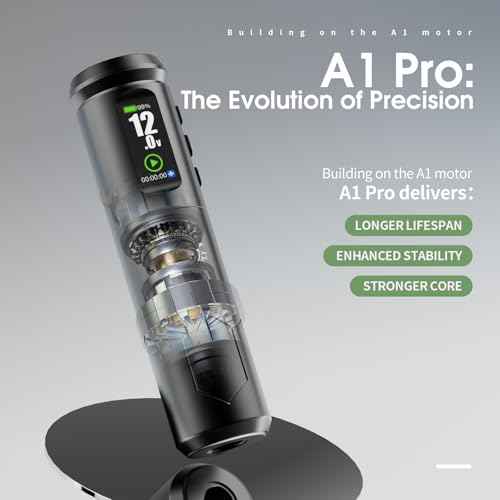 Dragonhawk A1 Pro Tattoo Kit Cordless Complete Pro Tattoo Gun Pen Machine Kit Cartridge Tattoo Machine Needles for Beginners