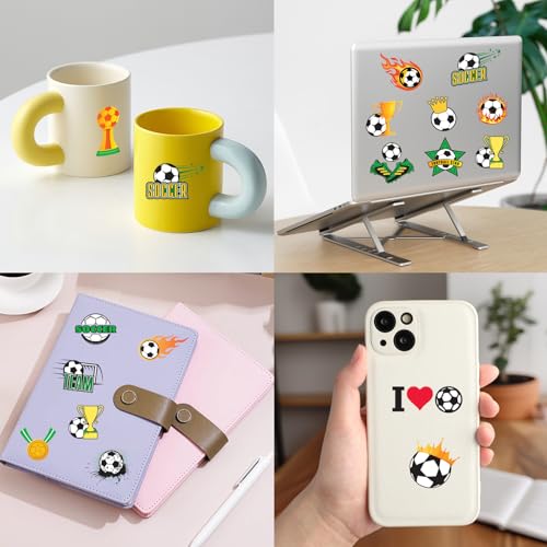 Soccer Temporary Tattoos for Kids - 100 PCS Party Favors