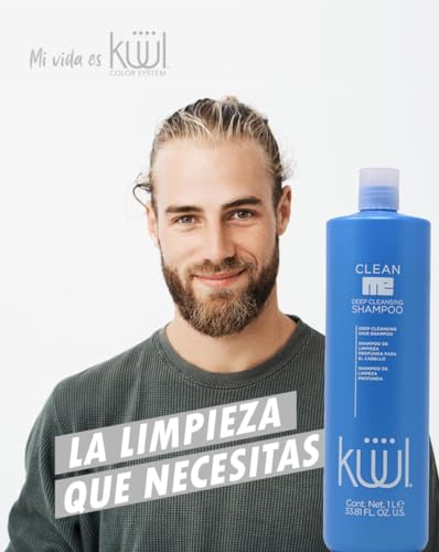 Kuul Deep Cleansing Shampoo 33.8 oz - Removes Oil & Residues