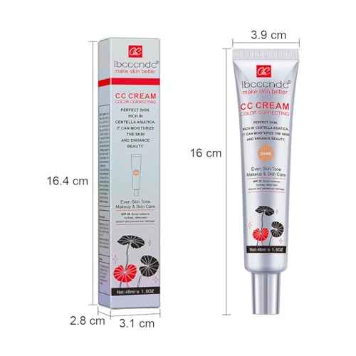 Color Correcting CC Cream with SPF 25,Full-Coverage Foundation,Hydrating Serum,Refine Skin Texture, Avoid Sun Damage (Light, 45 ml)