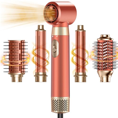 5-in-1 Hot Air Brush Set - Hair Dryer, Curler & Volumizer