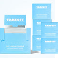 Takeoff Face Towels, 10"¡¿12" XL Face Disposable + Compostable, Ultra Soft Makeup Remover Dry Wipes, Thick Face Towel w/Dual Texture For All Skin Types incl. Sensitive, 50 Count x 6 Pack (300 total)