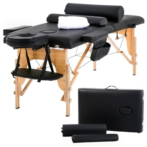 BestMassage Portable Massage Table 24" Wide Height Adjustable