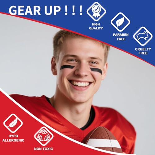 Bowitzki Eye Black Stick - 8 Color Water Resistant Sports Face Paint
