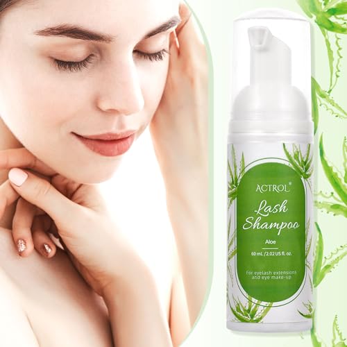 ACTROL Eyelash Extension Cleanser 60ML Aloe Foam Shampoo