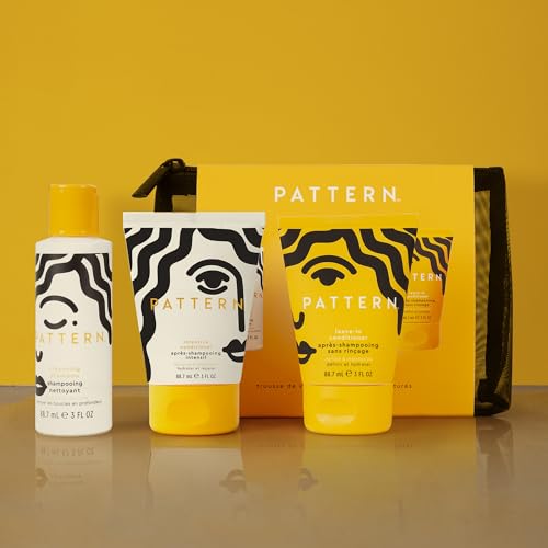 PATTERN Travel Kit for Curly & Coily Hair - Leave-In, Intensive & Cleansing Shampoo
