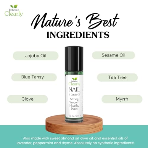 Isabella's Clearly Nail Oil Roll-On | Strengthen Nails & Soften Cuticles