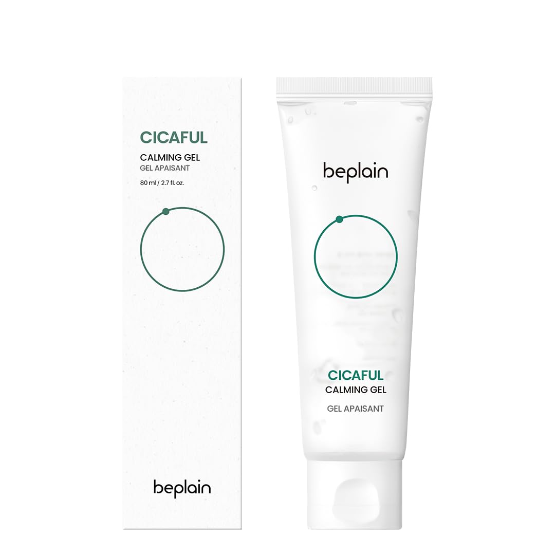 beplain Cicaful Calming Gel | After Tanning Moisturizer to Soothe and Hydrate | Suitable for Acne Treatment | Beplain