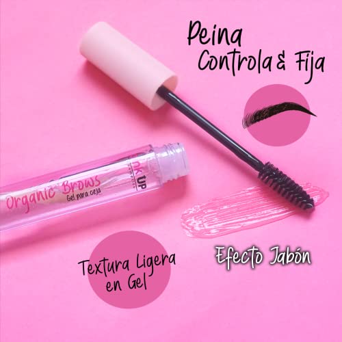 Pink Up Organic Brows Eyebrow Gel | Clear, Long-Lasting Fixation