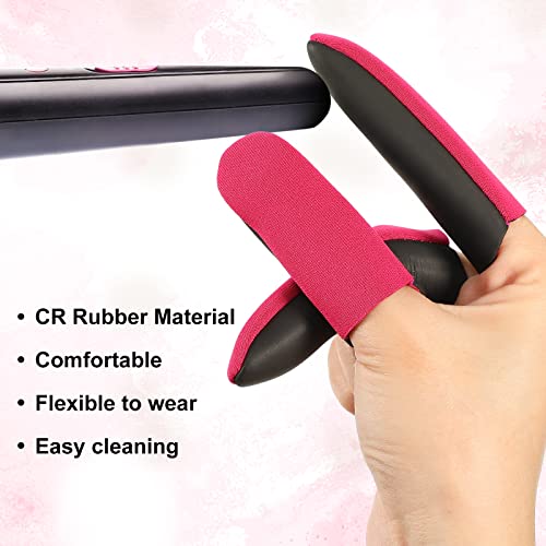 Heat Resistant Finger Guards for Hair Styling Tools - 6 Pack