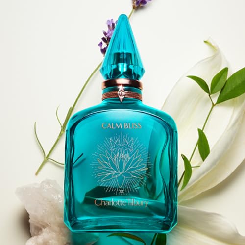 Charlotte Tilbury Calm Bliss Eau De Parfum 3.38 Fl Oz - Pheromone Floral Scent with Neroli & Lavender