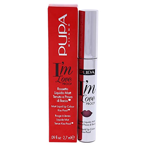 Pupa Milano I Am Love Proof Matt Liquid Lip Color - 004 Intense Rose for Women - 0.09 oz Lipstick