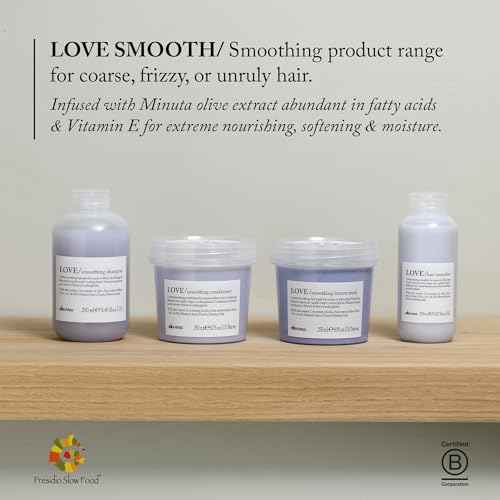 Davines LOVE Smoothing Perfector, Thermal Serum For Coarse Or Frizzy Hair, Tame And Nourish, 5.07 fl. oz.