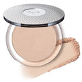 P?R MINERALS 4-in-1 Pressed Mineral Makeup Powder Foundation with SPF 15 - Concealer & Finishing Compact Pressed Powder for Face - Buildable Medium to Full Coverage Foundation Powder