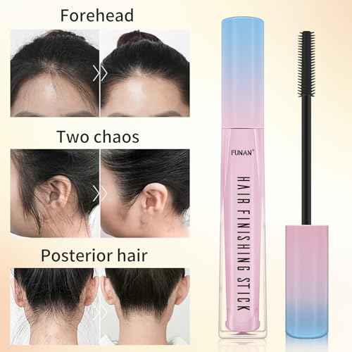 Hair Wax Stick Set for Flyaways, Slick Back Hair Finishing Tool Kit - Edge Brush Rat Tail Comb Set, Topsy Tail Tool - 10 Pcs