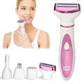 LED Display Electric Razor for Women Men,4 in 1 Rechargeable Wet & Dry Electric Shaver and Facial Hair Remover,2026 Painless Ladies Body Razors for Nose Face Body Leg Bikini Arm Hair (Purple)