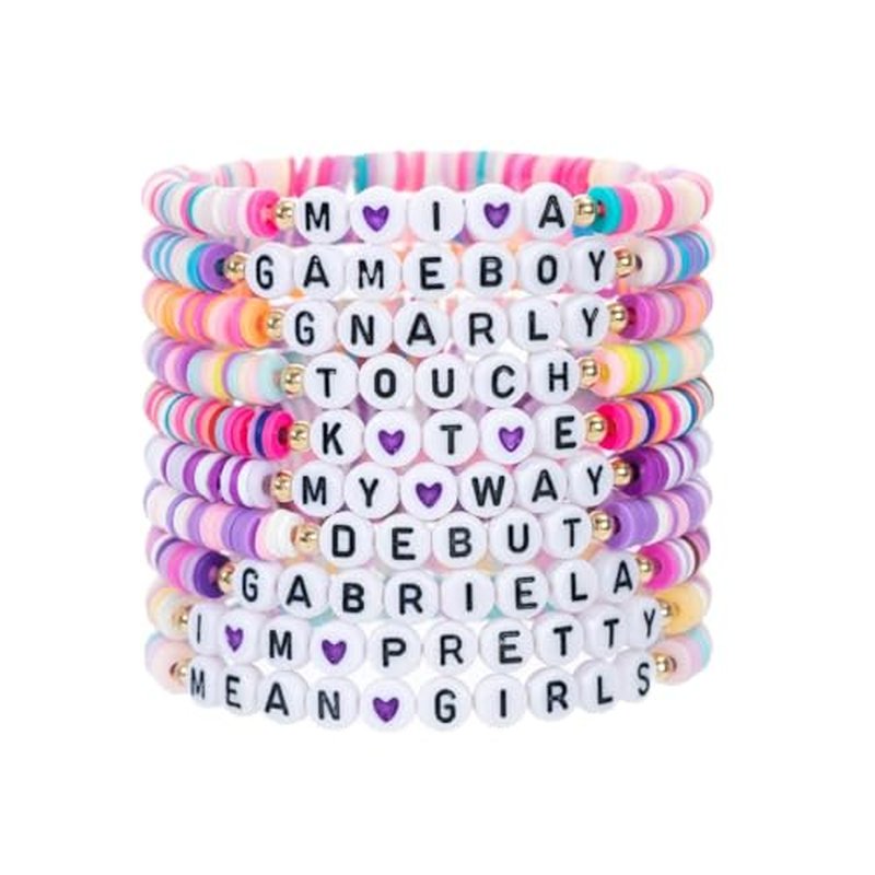 10Pc Korea-Pop Beaded Bracelets Set