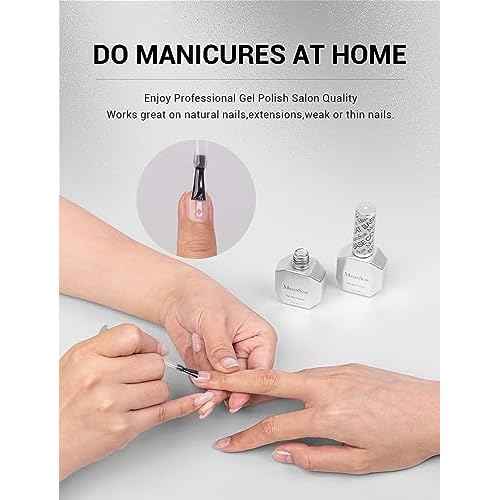 MelodySusie Gel Top Coat-15ml No Wipe Top Coat, High Gloss Shine Finish Long Lasting Top Gel for Clear Nail Gel and Acrylic Nails, for Home DIY and Nail Salon 0.5fl oz