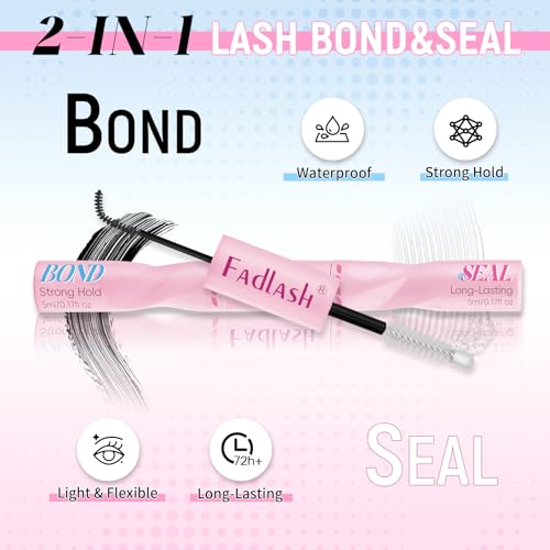 D Curl Lash Clusters Kit - DIY Eyelash Extensions with Bond & Seal