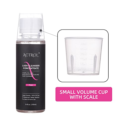 ACTROL Eyelash Cleanser Concentrate 100ml Rose Shampoo