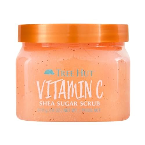 Tree Hut Vitamin C Shea Sugar Body Scrub 18 oz & Bare Coco Colada Shave Oil 7.7 fl oz Skincare Bundle