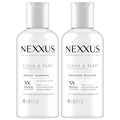 Nexxus Travel Shampoo and Conditioner, Clean & Pure ? Hair Products with Elastin Protein and Marine Minerals, Sulfate-Free, 3 Oz Ea