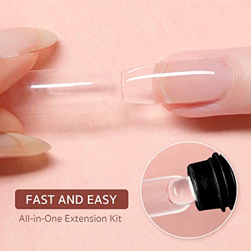 GAOY Poly Gel Nail Kit with UV Light - 6 Colors Extension Starter Set