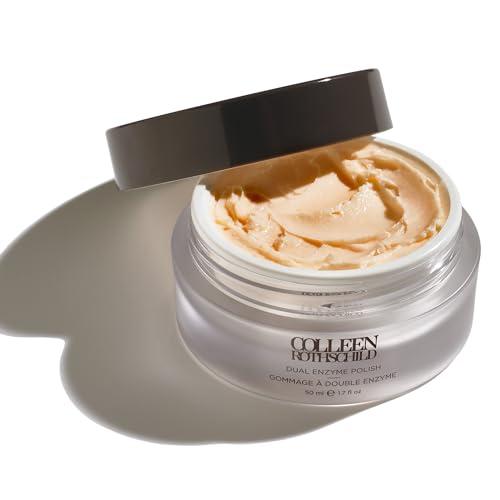COLLEEN ROTHSCHILD Dual Enzyme Polish | Dual-Action Face Scrub | Resurface, Brighten and Soften | Made With AHAs and Fruit Enzymes (1.7 fl oz)