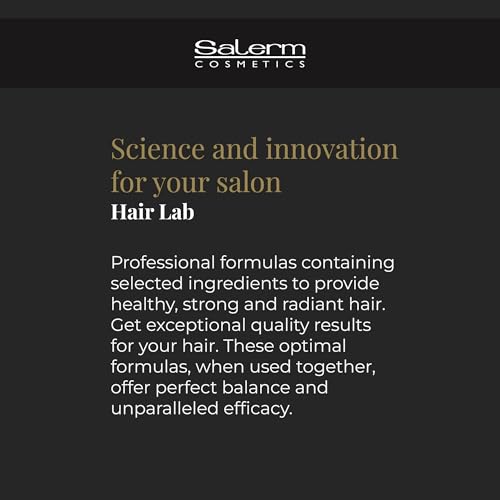 Salerm - Volume Shampoo - Hair Lab - 300 ml - With Energizing Caffeine - For Fine and Flat Hair - Adds Body and Texture to Hair - Gentle Cleanse - Paraben-Free