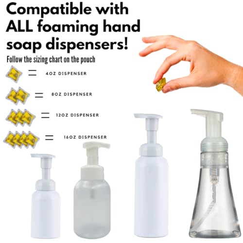 renew bath + body Foaming Hand Soap Refills, 10 pods, White Tea & Aloe Scent, Eco-Friendly, Cruelty Free With Plant-Based Packaging - Plastic Free - Ocean Safe, Makes 40 Fl oz Total