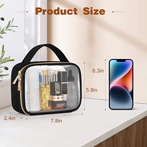 Wedama TSA Approved Toiletry Bag Clear Makeup Bags 3Pack +Large Weekender Bag for Women with Shoe Compartment for Travel Gym Camping