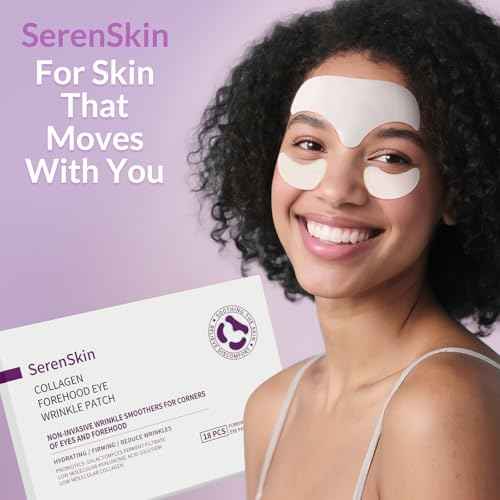 Forehead Wrinkle Patches & Under Eye Patches with Collagen, Anti Wrinkle Patches for Reduce forehead Lines, Facial Wrinkles Treatment Remover Women Eye Patches for Puffy Eyes and Dark Circles, 18 pcs