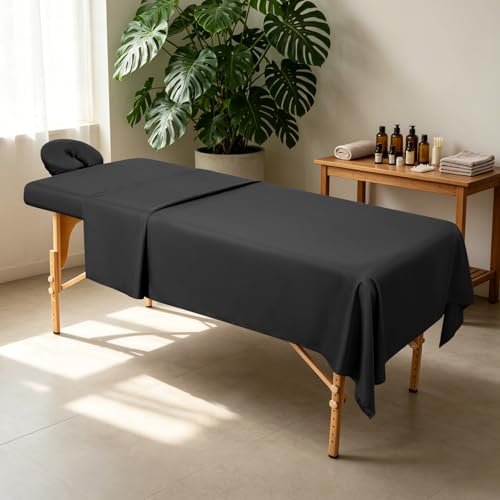 Comfyanno 3-Piece Massage Table Sheets Set, Microfiber
