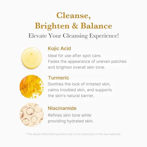 medicube Kojic Acid Body Wash & Glow Spray Duo: Kojic Acid Turmeric Brightening Body Wash and Turmeric Vitamin Gold Jelly Mist Serum | 2-Step Cleanse & Spray for Glowing Body, Post-Shower Routine
